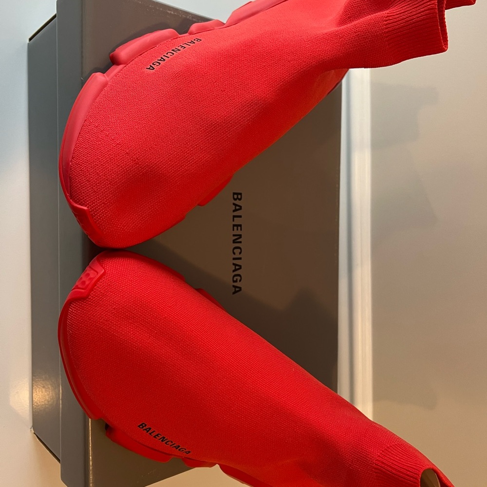 New with tags Balenciaga red sock sneakers size 46/13 originally $995.00